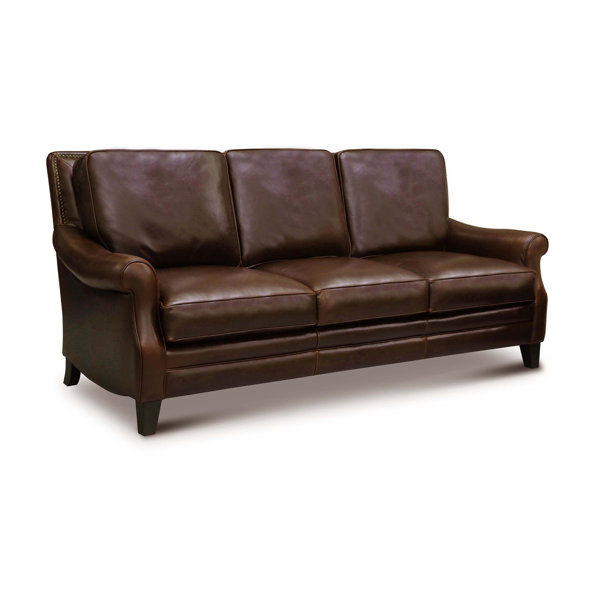 Westland And Birch Avondale Genuine Leather Sofa Wayfair Canada